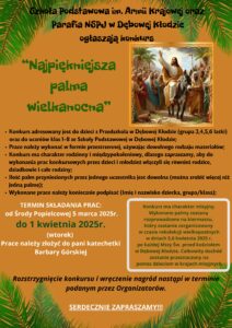 konkurs na palmę wielkanocną 2025