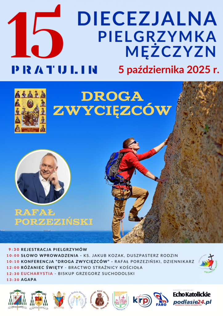 plakat pielgrzymka mężczyzn