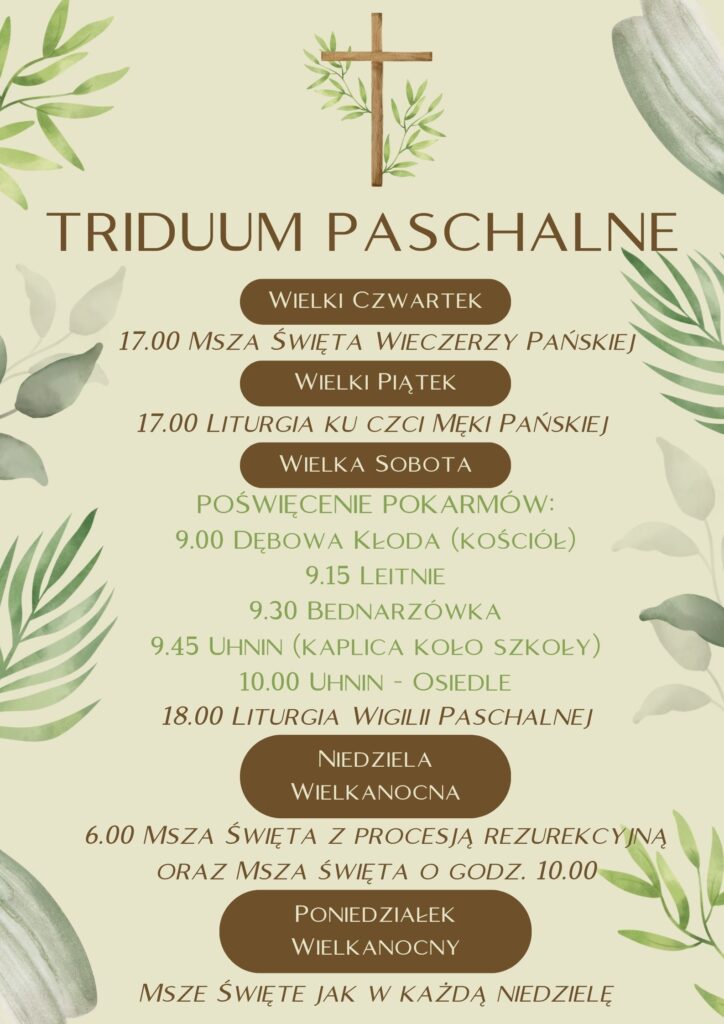 triduum paschalne 2026